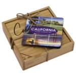 Custom California Puzzle Coaster Set - 7