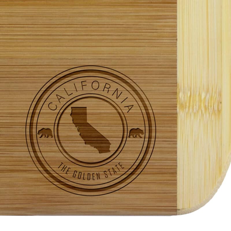 Custom California State Stamp 2-Tone 11" Cutting Board - 1