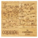 Custom Colorado Puzzle Coaster Set - 1