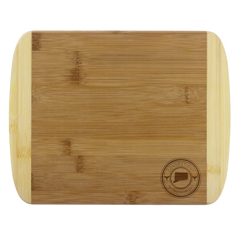 Custom Connecticut State Stamp 2-Tone 11" Cutting Board
