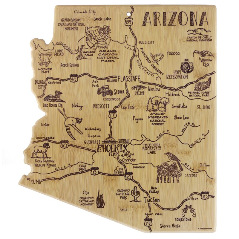 Custom Destination Arizona Cutting & Serving Board