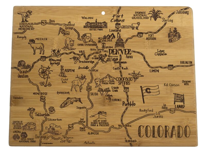 Custom Destination Colorado Cutting & Serving Board