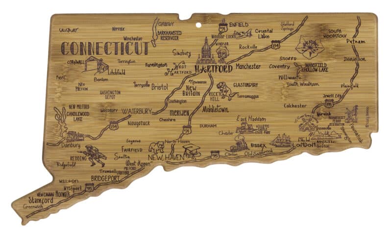 Custom Destination Connecticut Cutting & Serving Board