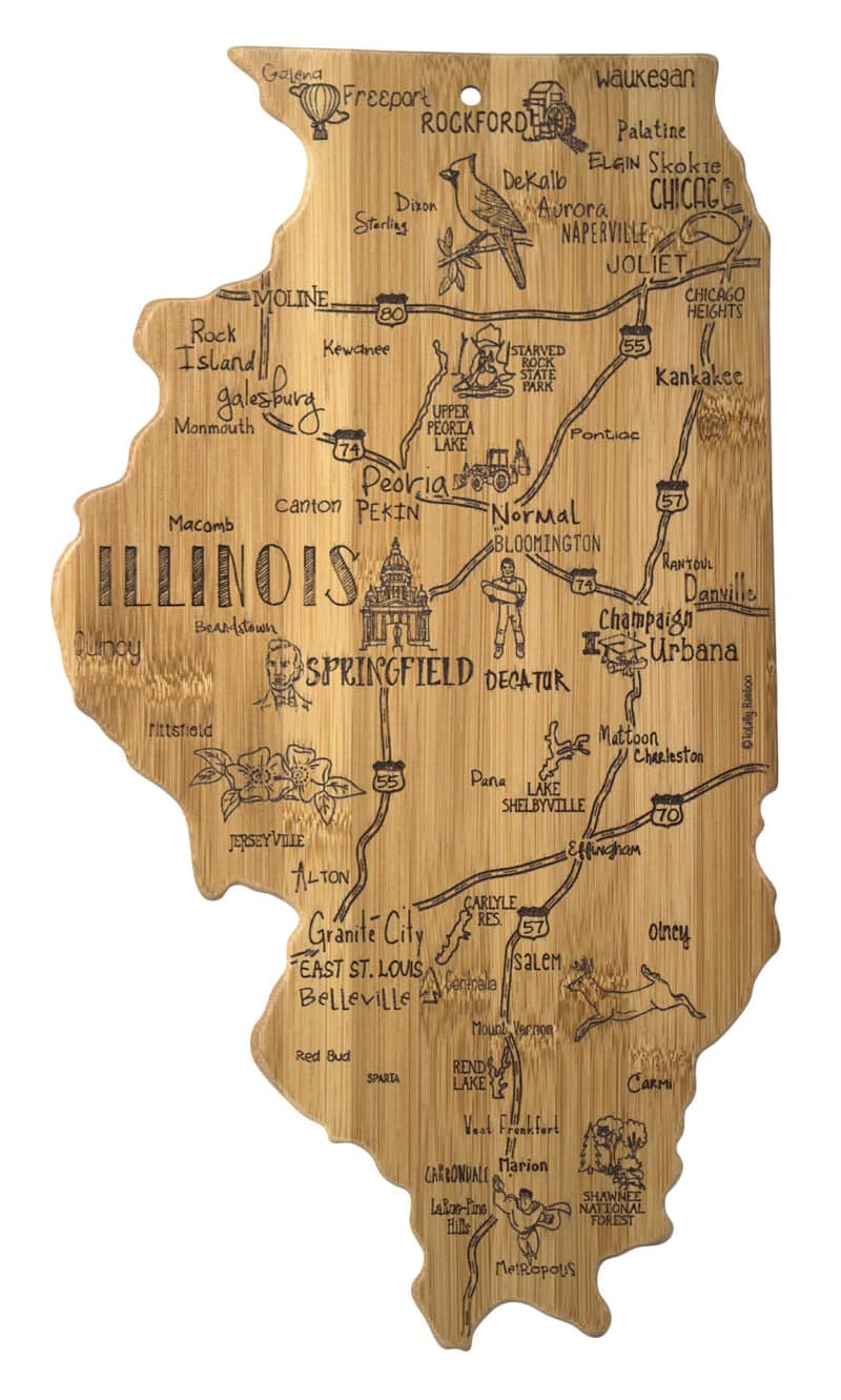 Destination Illinois Cutting & Serving Board - Thumbnail 2