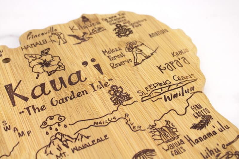 Custom Destination Kauai Hawaii Cutting & Serving Board - 2