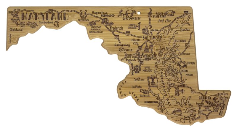 Custom Destination Maryland Cutting & Serving Board