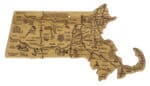Custom Destination Massachusetts Cutting & Serving Board