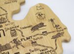 Custom Destination Michigan Mitt Cutting & Serving Board - 2