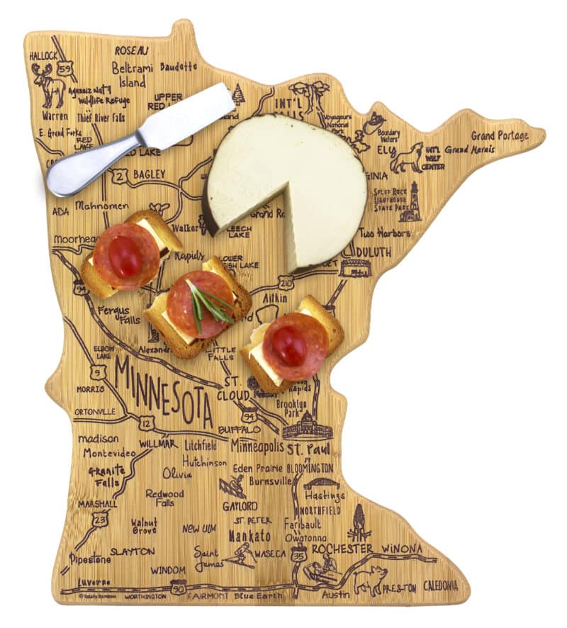 Custom Destination Minnesota Cutting & Serving Board - 2