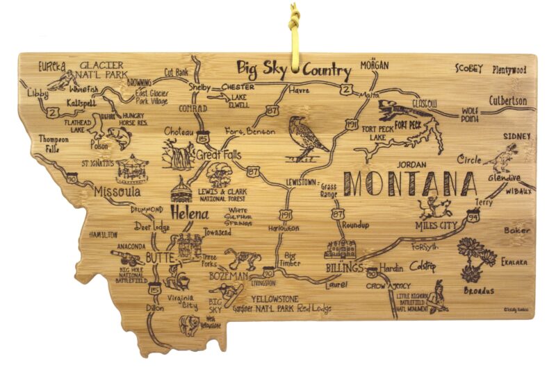 Custom Destination Montana Cutting & Serving Board