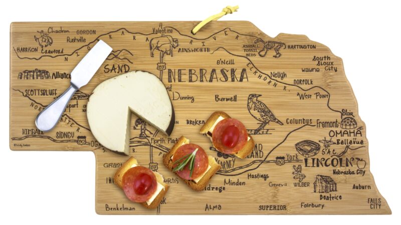 Custom Destination Nebraska Cutting & Serving Board - 2