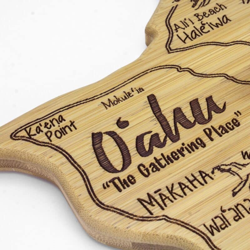 Custom Destination Oahu Hawaii Cutting & Serving Board - 2