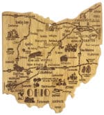 Custom Destination Ohio Cutting & Serving Board