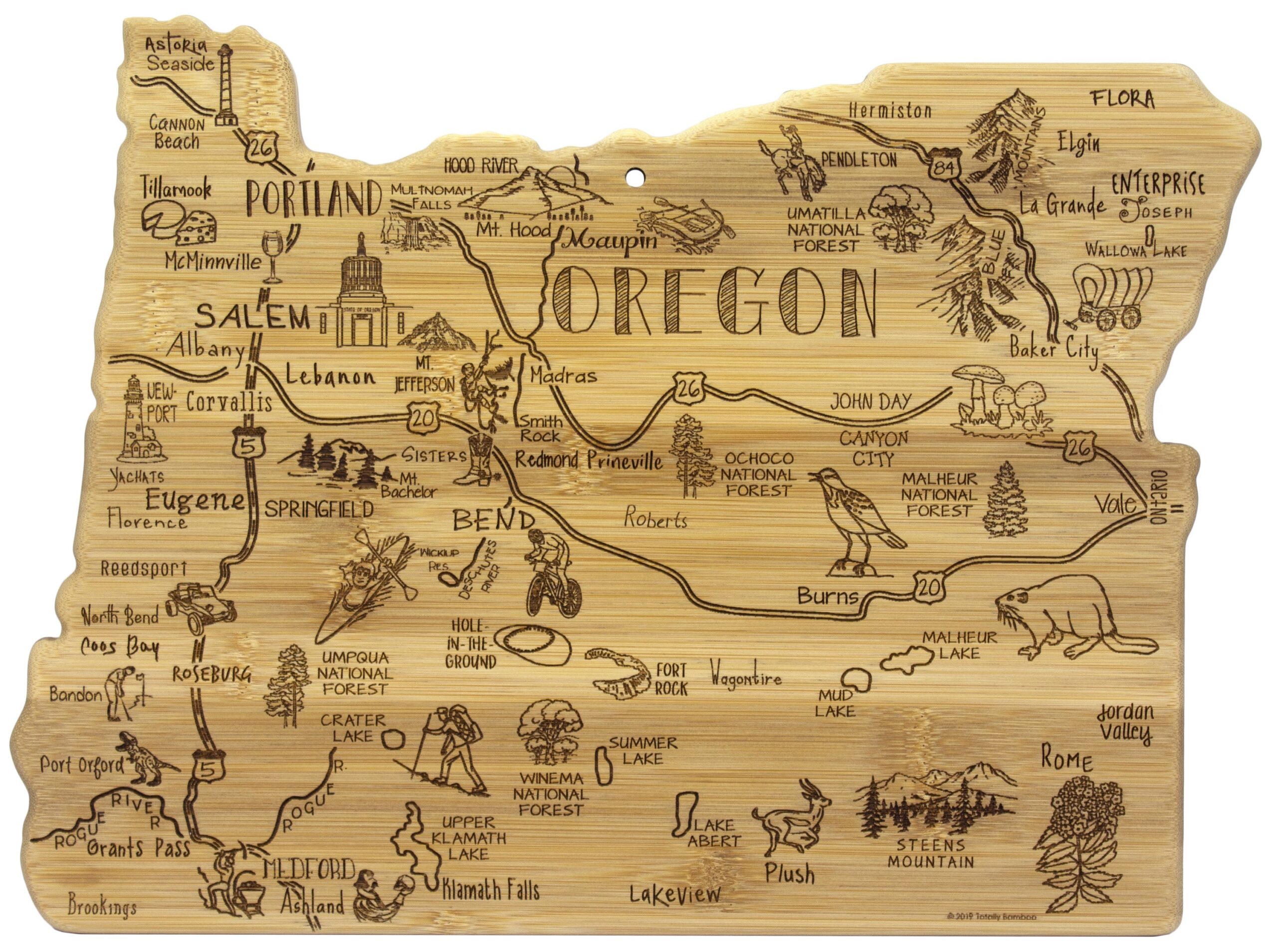 Destination Oregon Cutting & Serving Board - Thumbnail 2