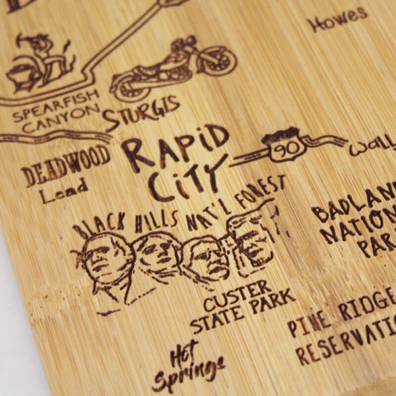Custom Destination South Dakota Cutting & Serving Board - 3