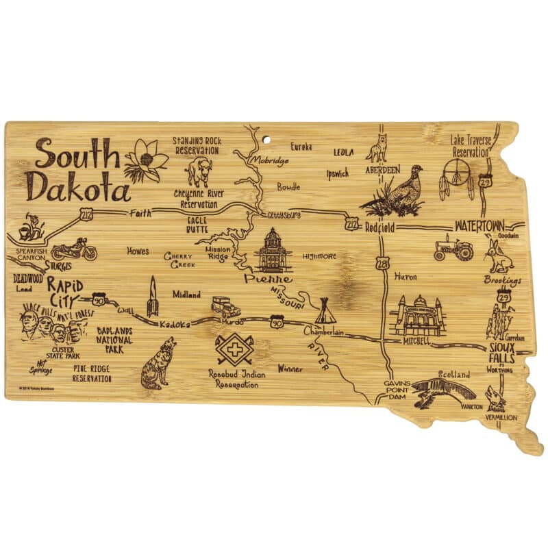 Custom Destination South Dakota Cutting & Serving Board