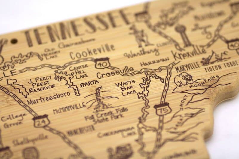 Custom Destination Tennessee Cutting & Serving Board - 3
