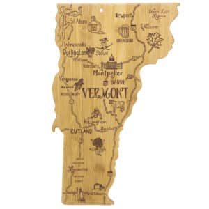 Custom Destination Vermont Bamboo Cutting & Serving Board
