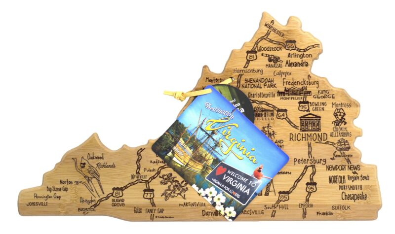 Custom Destination Virginia Cutting & Serving Board - 2