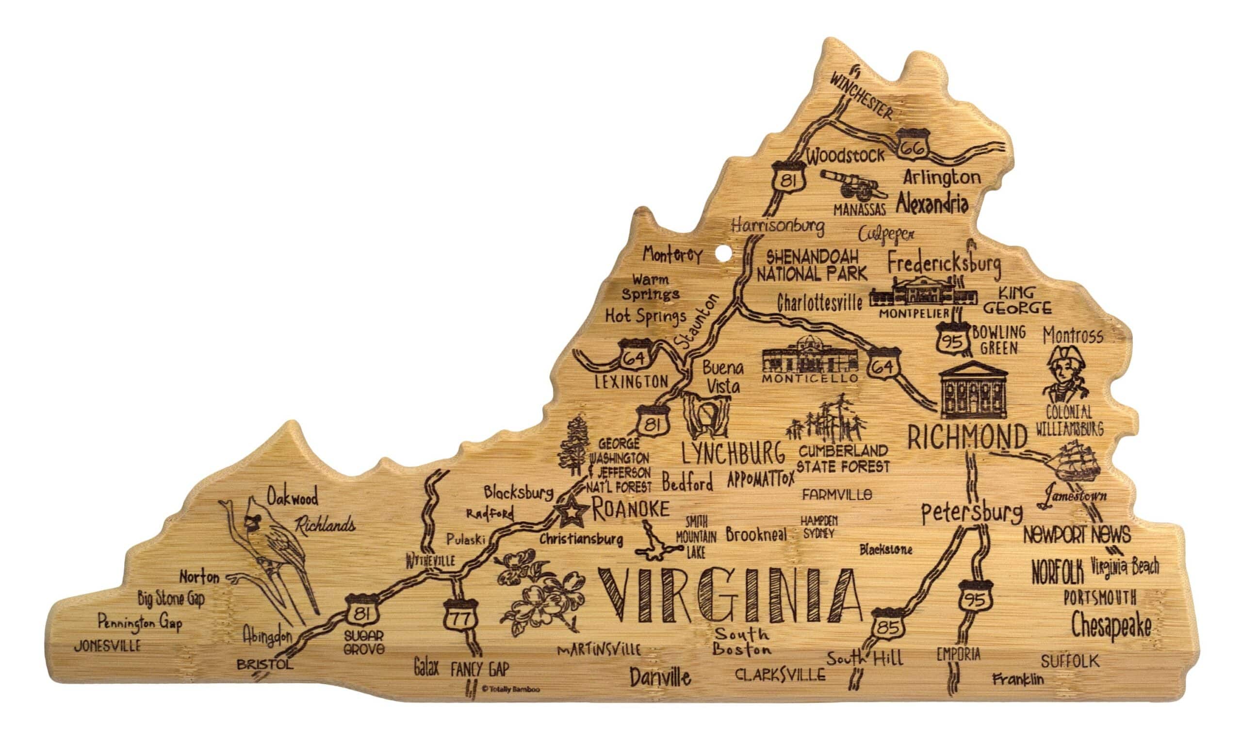 Destination Virginia Cutting & Serving Board - Thumbnail 2