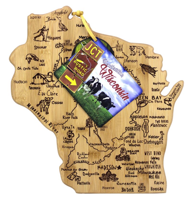 Custom Destination Wisconsin Cutting & Serving Board - 2