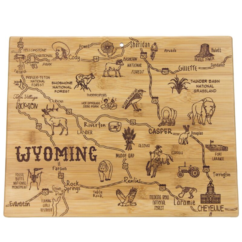 Custom Destination Wyoming Cutting & Serving Board