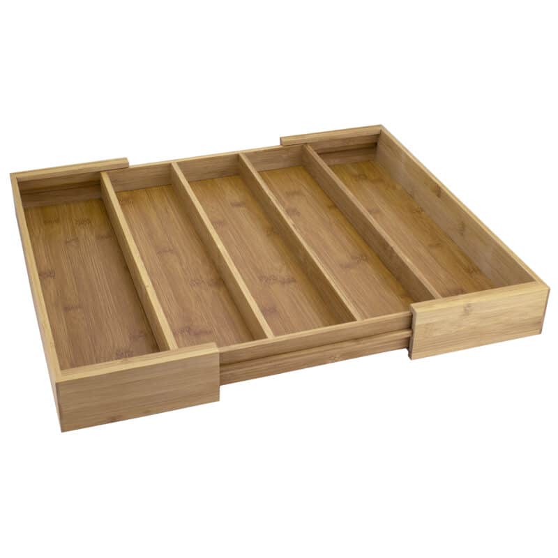 Custom Expandable 5-Compartment Cutlery Tray/Drawer Organizer - 1