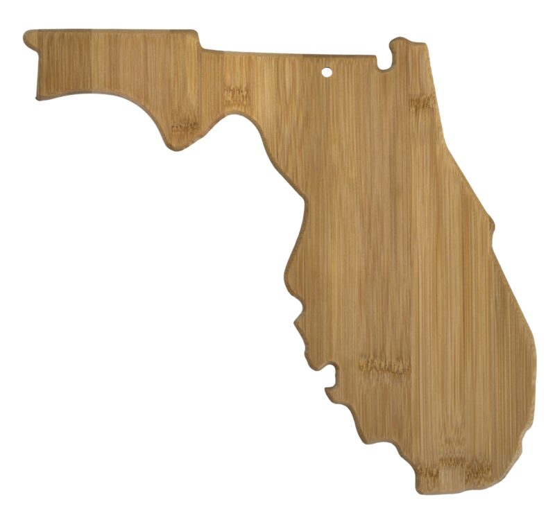 Custom Florida State Bamboo Cutting & Serving Board - 1