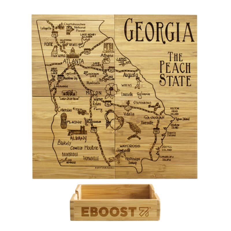 Custom Georgia Puzzle Coaster Set