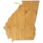 Custom Georgia State Shaped Cutting & Serving Board w/Artwork by Summer Stokes - 2