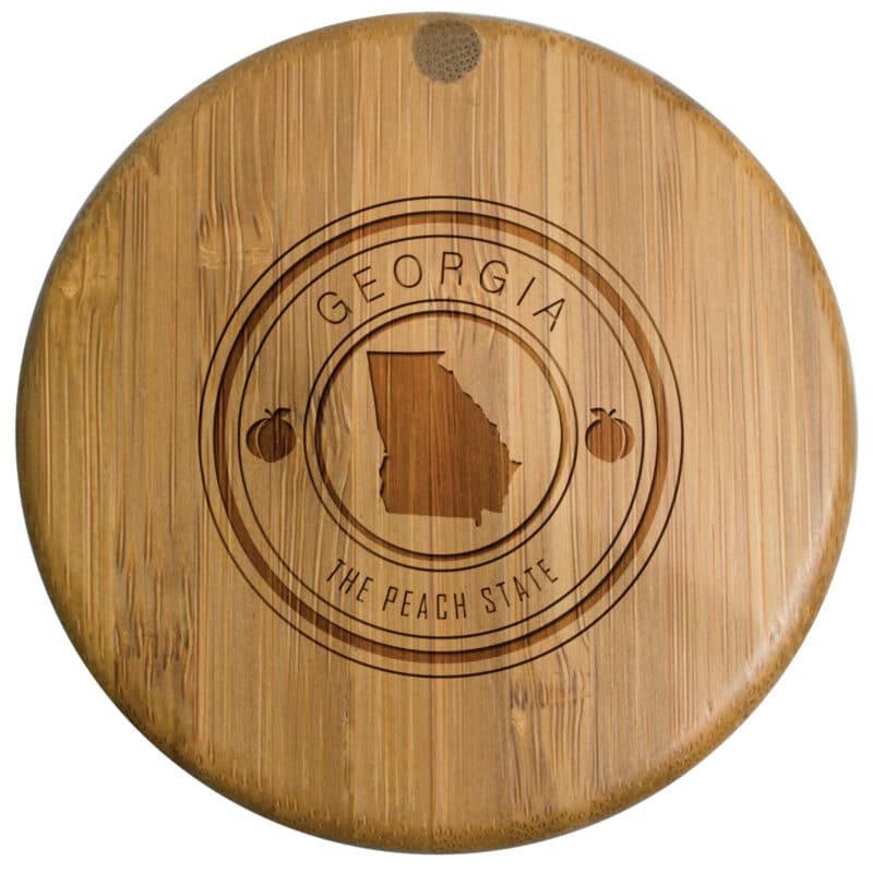 Custom Georgia State Stamp Salt Box - 1