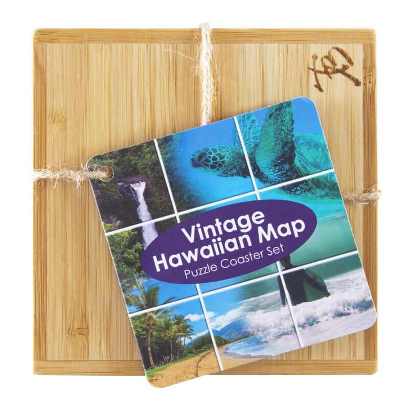 Custom Hawaii Puzzle Coaster Set - 3