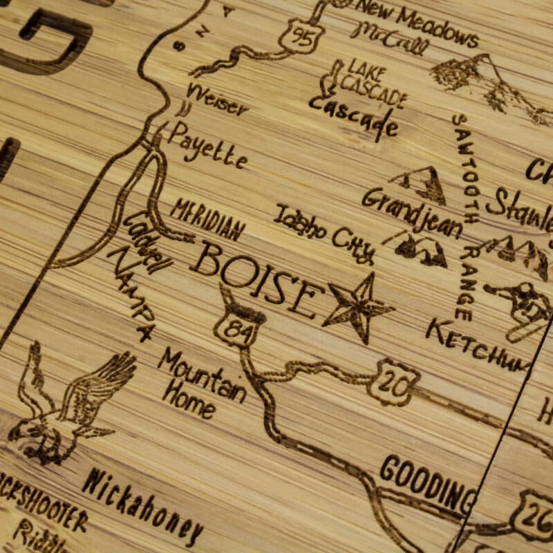 Custom Idaho Puzzle Coaster Set - 5