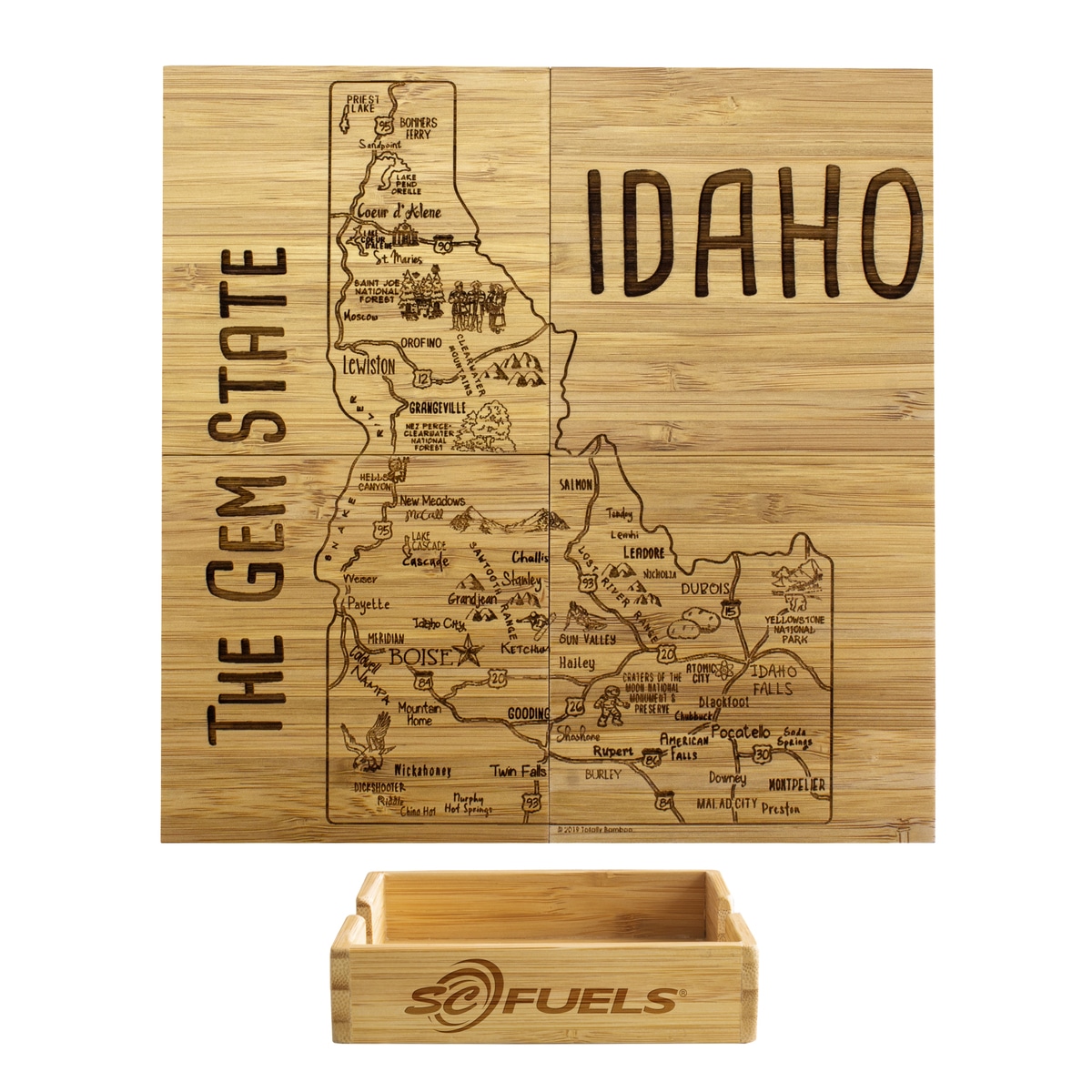 Idaho Puzzle Coaster Set - Thumbnail 2