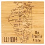 Custom Illinois Puzzle Coaster Set - 3