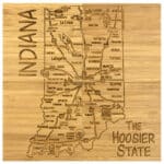 Custom Indiana Puzzle Coaster Set - 2