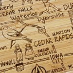 Custom Iowa Puzzle Coaster Set - 3