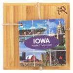 Custom Iowa Puzzle Coaster Set - 4