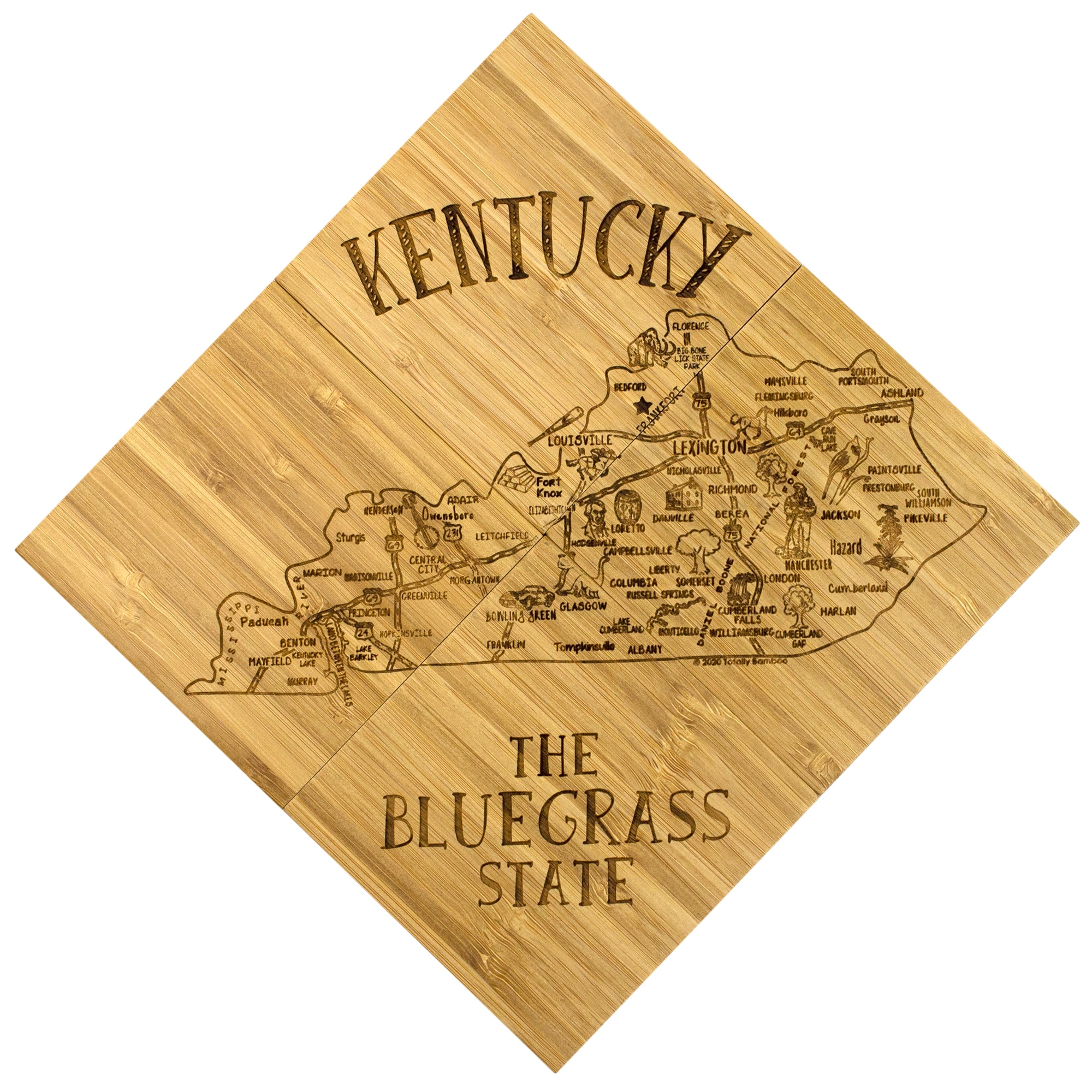 Kentucky Puzzle Coaster Set - Thumbnail 3
