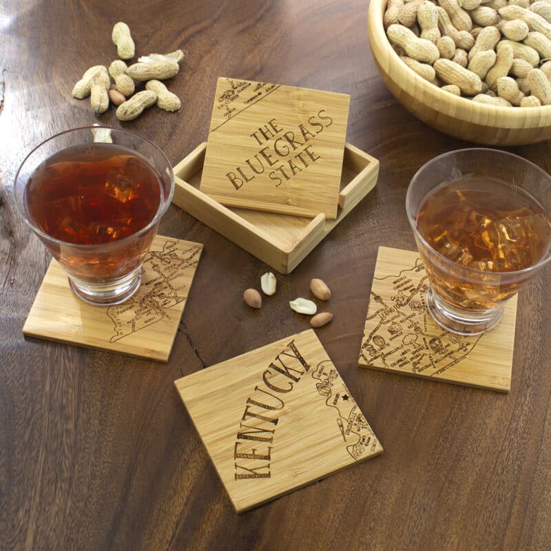 Custom Kentucky Puzzle Coaster Set - 5