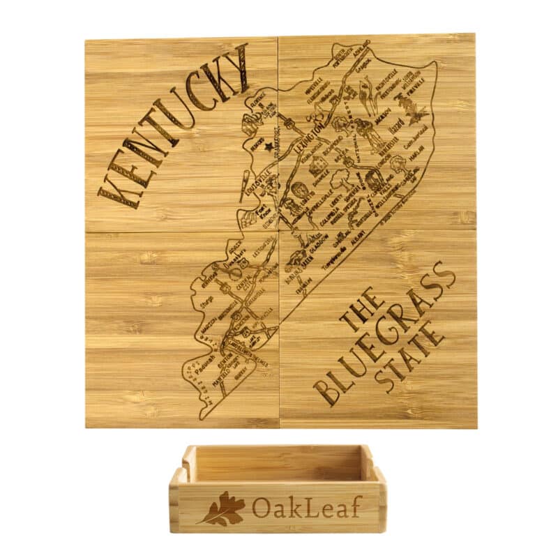 Custom Kentucky Puzzle Coaster Set