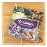 Custom Louisiana Puzzle Coaster Set - 4