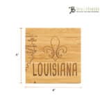 Custom Louisiana Puzzle Coaster Set - 5