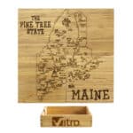 Custom Maine Puzzle Coaster Set
