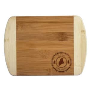 Custom Maine State Stamp 2-Tone Bar Board