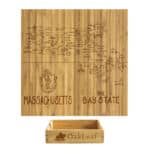 Custom Massachusetts Puzzle Coaster Set