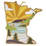 Custom Minnesota State Shaped Cutting & Serving Board w/Artwork by Summer Stokes - 1