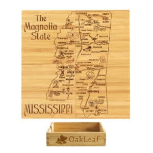 Custom Mississippi Puzzle Coaster Set