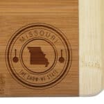 Custom Missouri State Stamp 2-Tone Bar Board - 1