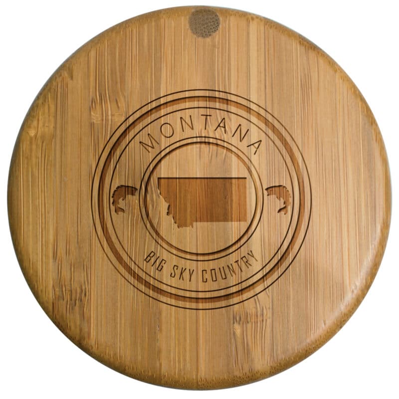 Custom Montana State Stamp Salt Box - 1
